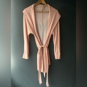 MARILYN MONROE women’s hooded robe pink size large Knitwear